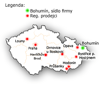 regionální prodejci v ČR
